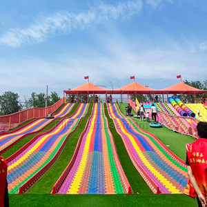 Bán nóng ngoài trời/trong nhà thương mại trẻ em cầu vồng trượt khô sân chơi cầu vồng trượt để bán - Product Image 1