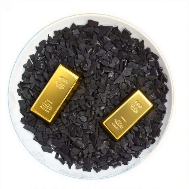 JIn Chan Industrial Grade Coconut Shell Activated Carbon Black Granules 100% Purity for Gold Recovery