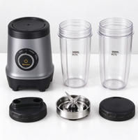 Blender personnel pour smoothies 700W avec bouteilles PCTG sans BPA de 500 ml et 900 ml, lame en acier inoxydable 304, blender de comptoir portable