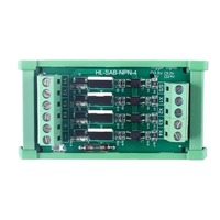 Modul Relai Solid State Tanpa Kontak 4 Saluran Kopling Optik Terisolasi DC 12V24V Empat Output Micro Multiplex LNTS-04N