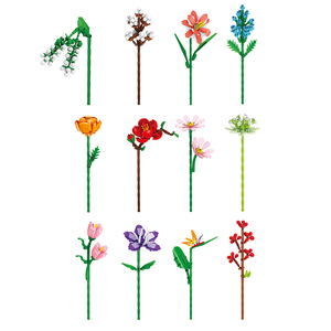 Flower Building Blocks Sets Potted Plant with Box Gift MOC <b>Brick</b> Sets Diy Sets for Educational Children Kids <b>Toys</b> 8856 - Product Image 1