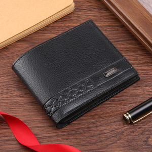 Herren ultradünne Lederbrieftasche große Kapazität Visitenkartenbeutel Jugend multifunktional wasserdicht neu Großhandel kurz - Product Image 5