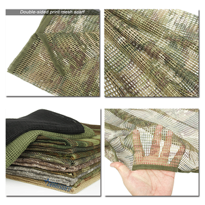 工場直販マルチカム大型グリッド戦術スカーフカモスクリムネットネックスカーフベールスナイパー大型釣り迷彩スカーフ - Product Image 2