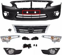 Topzonauto 5310106421 TO1000409 52535-06190 Nuevo Kit de Rejilla de Parachoques Delantero de Plástico para Altima Sedan 2013/2014/2015