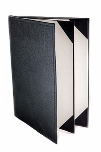 2024 thiết kế mới Carte <span class=keywords><strong>Menu</strong></span> da Cuốn sách thực đơn cho nhà hàng rượu bar cafe đồ uống <span class=keywords><strong>menu</strong></span> bao gồm với túi nhựa - Product Image 3