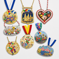 Carnaval Muziekfestival Zinklegering Medaille UV Print Op Maat Gemaakt Medallion voor Feest Souvenir Fabriek Fabrikant Leverancier Lint Messing