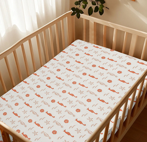 Muslin Baby <strong>Crib</strong> Sheets for Boys Girls Fitted <strong>Crib</strong> Sheet for Standard <strong>Crib</strong> and Toddler Mattress <strong>Super</strong> Soft Cotton Baby Sheet - Product Image 4