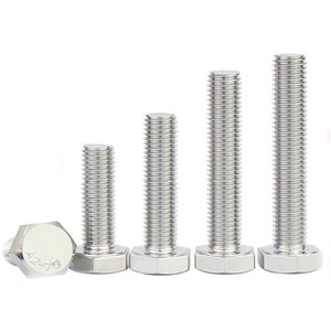 Eight Directions 316 Stainless Steel Hex Bolts M30 M33 M36 M39 M42 M45 Fully Threaded Rust Proof Construction Industry Use - Product Image 1