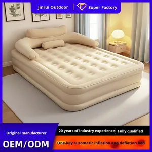 Colchón Inflable con Almohada, Cojín de Aire Automático con Bomba Integrada, Plegable, para Interiores y Exteriores, para Acampar - Product Image 3