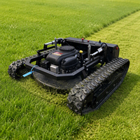 Robot Pemotong Rumput Lereng 800-1200mm Bersertifikat CE EPA, Harga Murah untuk Pabrik Industri, Kendali Jarak Jauh RC