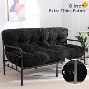 Matelas futon matelassé épais de 8 pouces <span class=keywords><strong>pour</strong></span> <span class=keywords><strong>canapé</strong></span>-lit avec tapis futon en <span class=keywords><strong>mousse</strong></span> à mémoire de forme - Product Image 4