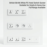 Prise murale EU Schuko type A+C, type C+C, prise de charge, panneau PC ignifuge, 16A 250V, norme européenne