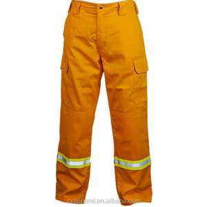 高視認性 消防士用 防火服 耐火溶接コート 油田作業用 電気絶縁キャンバス地 コットン 冬用ジャケット - Product Image 3