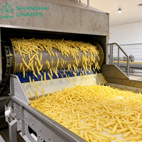 Volledig automatische industriële productielijn voor diepvriesfrieten, roestvrijstalen aardappelverwerkingsinstallatie met turnkey service