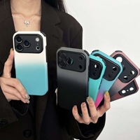 Coque effet peau dégradée pour iPhone 17 Pro Max, personnalisée et douce pour la peau, compatible avec les coques de téléphone Apple 15/14, coque de protection antichoc 16