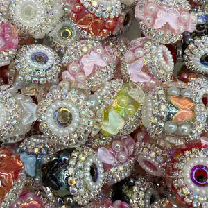 Perles rondes en lucite œil de chat de 19 mm faites à la main pour la fabrication de stylos, de cordons et d'accessoires de téléphone pour le bricolage - Product Image 2