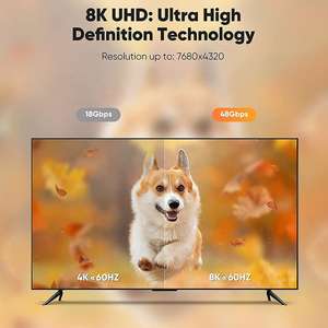 Câble HDMI vers HDMI plaqué or 2.1 HD 8K 60Hz 4K 120Hz, câble vidéo pour téléviseur mobile, câble 3D 1m 2m 3m 5m - Product Image 4