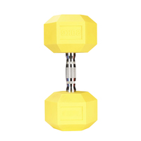 Haltères hexagonaux colorés personnalisés de haute qualité avec matériau PVC/TPE, durables et antidérapants pour l'entraînement de force des bras, utilisation en salle de sport et fitness
