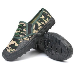 Zapatos de Trabajo de Lona con Camuflaje para Hombre, Zapatos de Seguridad Transpirables Antideslizantes de Tacón Bajo para Protección Laboral en la Construcción - Product Image 2