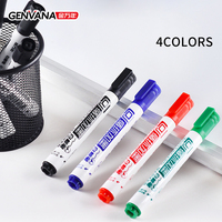 Marqueurs effaçables à sec Genvana en gros pour tableau blanc, encre rechargeable, écriture fluide, faible odeur, non toxiques