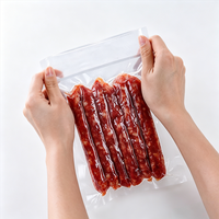 Sacs d'emballage alimentaire sous vide en PET/PE de qualité alimentaire, transparents, thermoscellables, pour aliments pour bébés, viande, saucisses, bacon, stockage numérique