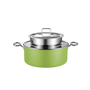 Chauffe-soupe vert 5L Bain Marie, marmite à soupe isolée à double paroi pour hôtel du Moyen-Orient, restaurant, buffet, traiteur - Product Image 6