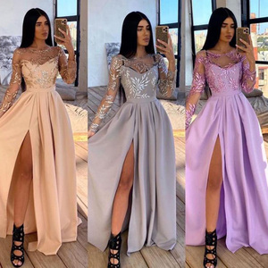<span class=keywords><strong>Vestido</strong></span> <span class=keywords><strong>Largo</strong></span> de Fiesta con Lentejuelas Color <span class=keywords><strong>Verde</strong></span> <span class=keywords><strong>Azulado</strong></span>, Estilo Moderno, Manga Larga, Venta al por Mayor - Product Image 4
