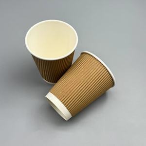 Gobelet en papier à paroi simple enduit de PE blanc, logo personnalisé, 6-20 oz, gobelet à emporter pour café, thé, boissons - Product Image 6