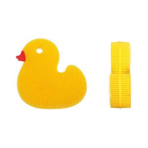 Eco Friendly Kitchen Household <b>Tool</b> Sponge Super Durable Cute Duck Shape Soft Dish Food Grade <b>Silicone</b> Cleaning Brush - Product Image 2
