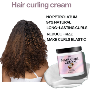 Crema para realzar rizos de marca privada, fórmula con aceite de coco de fijación fuerte para cabello rizado definido con hidratación intensa y control del encrespamiento - Product Image 3