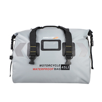 SINOTOP 45L Sac de moto en bâche PVC personnalisé, imperméable, pour le tourisme, sacs de sport de plein air, sac de voyage pour moto, sac de queue