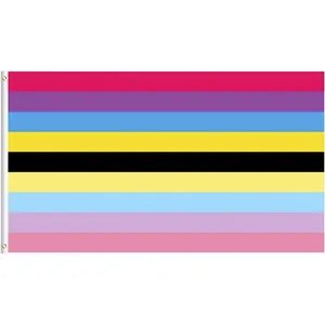 Werbeprodukt individuelles Produkt heißer Verkauf 3 × 5 Fuß 100 % Polyester Lesbisch LGBT-Banner Pride Flagge Gay Pride individuelle Regenbogen-Flagge