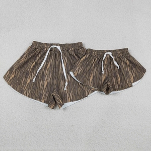 Conjunto de Ropa Infantil de Dos Piezas para Niñas, Estilo Camuflaje, Ecológico, Rosa, Spandex/Algodón, Pierna Ancha, Primavera Verano - Product Image 3