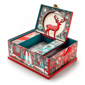 Nouveau design de carton de luxe personnalisé récupérable Emballage de boîte pop-up 3d de Noël de haute qualité - Product Image 2