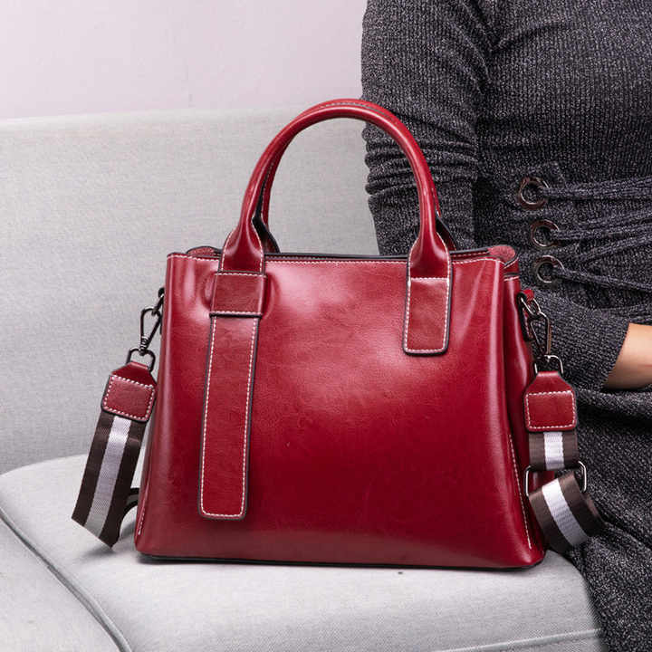 New popular high quality elegant shoulder handbag unique luxury genuine leather ladies handbags