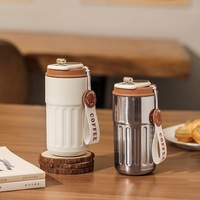 Frascos portátiles aislados al vacío con logotipo personalizado, pantalla LED de temperatura Digital, tazas de café de viaje inteligentes de acero inoxidable