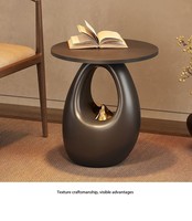 Table basse en résine haut de gamme, gain de place, vente chaude, style minimaliste, luxe, table d'appoint pour balcon, thé et canapé