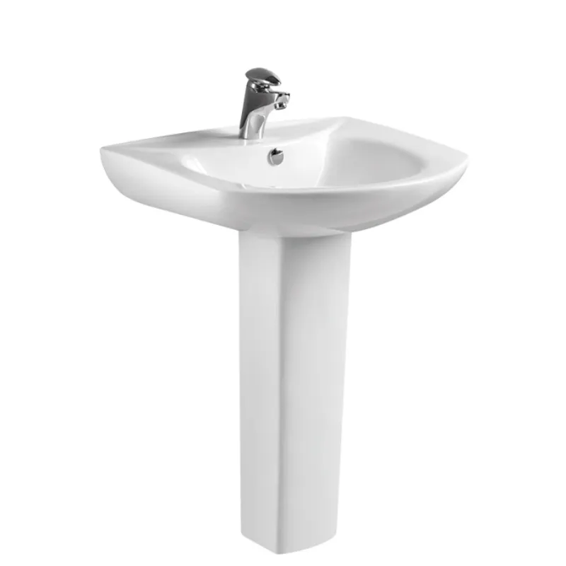 UBEST Offre Spéciale design moderne vente en gros d'articles sanitaires en céramique comptoir de salle de bain vanités évier deux pièces bassin piédestal