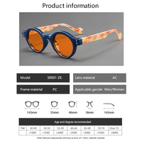 Nouvelles lunettes rondes rétro à la mode unisexes, anti-lumière bleue, monture optique, lunettes de lecture