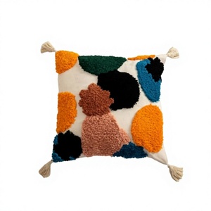 Funda de Cojín para Sofá Hecha a Mano con Algodón Indio de Lujo, Tejida y Acolchada, Fundas de Almohada para el Hogar, Ecológicas, Personalizadas, OEM, Venta al Por Mayor - Product Image 1