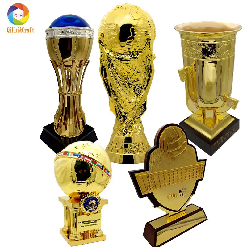 Troféus de madeira da liga do vôlei qatar, fabricante da china de troféus de metal personalizado
