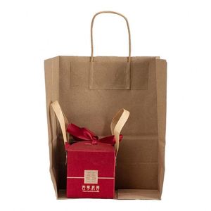 Bolsas de Regalo Pequeñas de Papel Kraft con Asas para Fiestas, Almuerzos Diarios, Boutiques, Tiendas de Comestibles, Bolsas de Compra de Papel Resistentes - Product Image 3