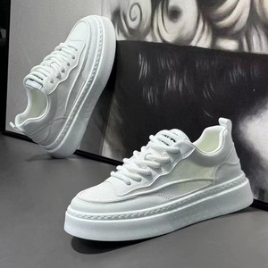 Baskets respirantes en maille pour hommes Printemps/Hiver 2025 – Blanches, sportives, décontractées, tendance, confortables, antidérapantes et résistantes à l'usure - Product Image 4