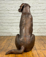 Statue de chien en bronze personnalisée Décoration de jardin en plein air Sculpture sur le thème des animaux Taille réelle Prix d'usine du fabricant Artisanat en métal