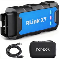 Herramienta de Diagnóstico y Programación TOPDON Rlink X7 J2534 Pass-Thru Compatible con CANFD, DOIP