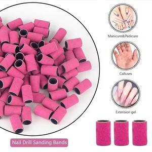 Bandas de lijado para taladro de uñas, juego de bandas de lijado para limas de uñas, removedor de gel para uñas acrílicas, herramienta de pedicura - Product Image 2