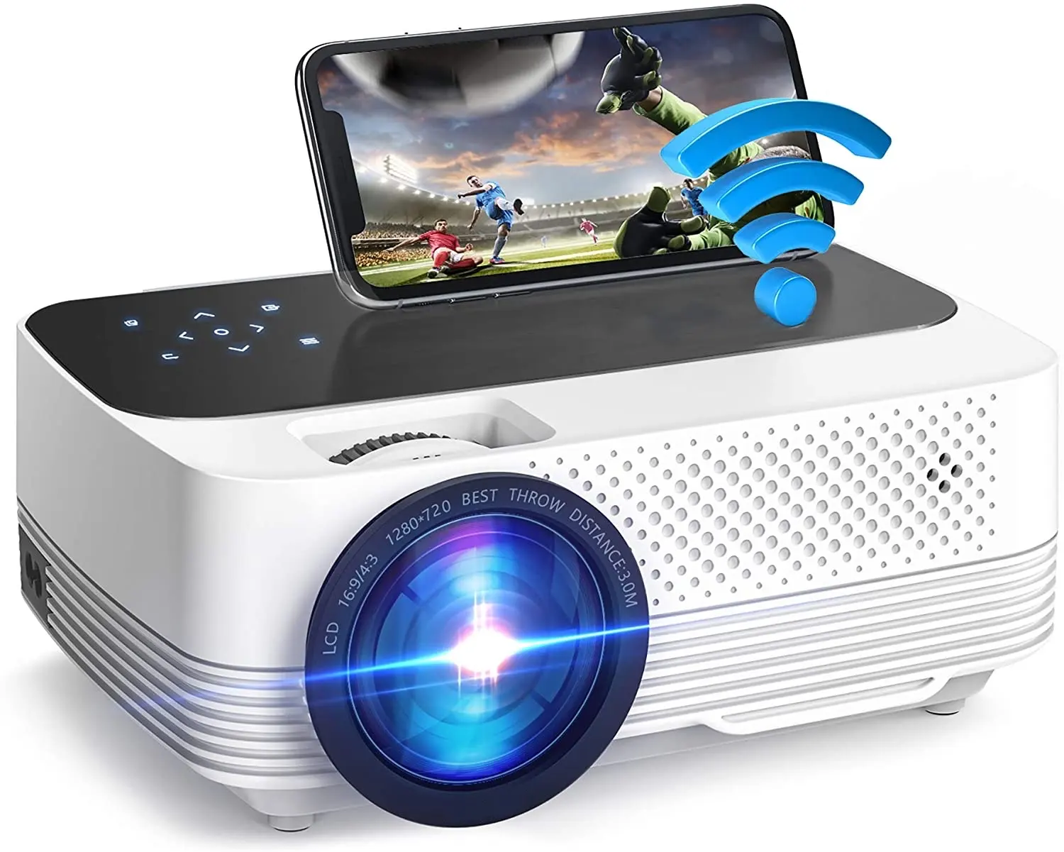 Doerminer — projecteur LCD pour Home cinéma, 1080p, Full HD, pour téléphone intelligent, grand écran