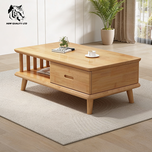 Mesa de centro de madera con 2 cajones, diseño nuevo, ecológica, personalizable, MOQ bajo, buen precio de fábrica, muebles para el hogar. - Product Image 2
