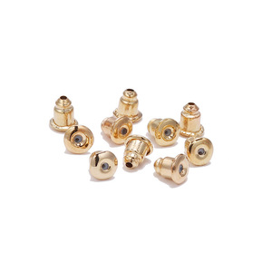 Bouchons d'oreille en métal multicolores en forme de balle pour la fabrication de boucles d'oreilles, embouts d'oreille plaqués en alliage, paquet de 10000 pièces - Product Image 5