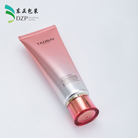 Tube souple laminé ABL vide de 40 mm avec bouchon à vis pour nettoyant visage et soins de la peau, tube cosmétique brillant personnalisé imprimé, vente en gros